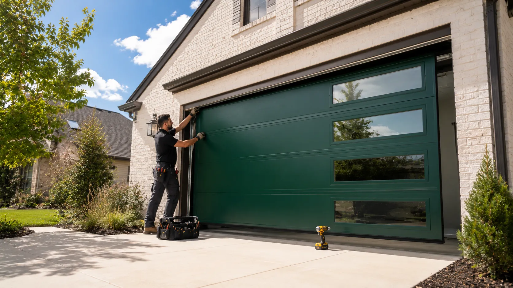 Garage door service in Searcy