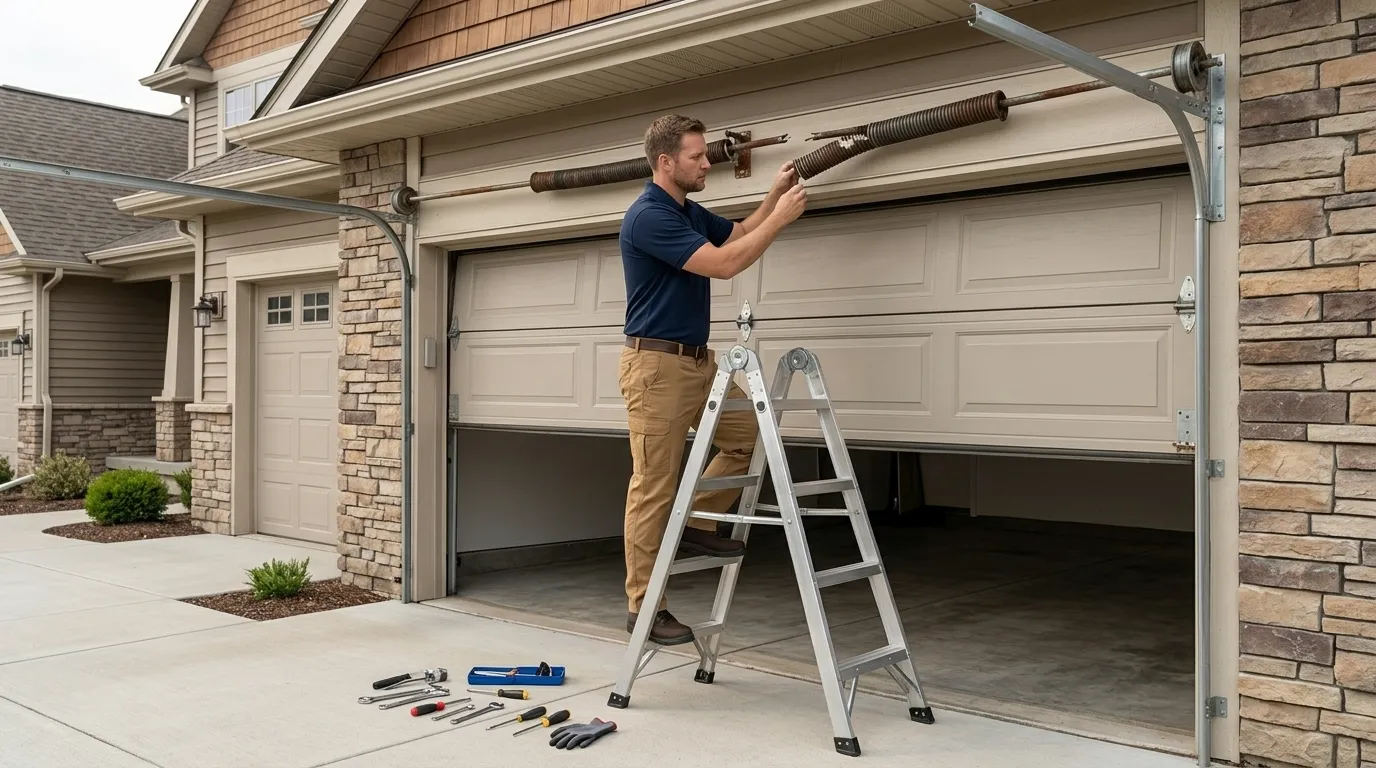 Repaired & tested - Searcy garage door service