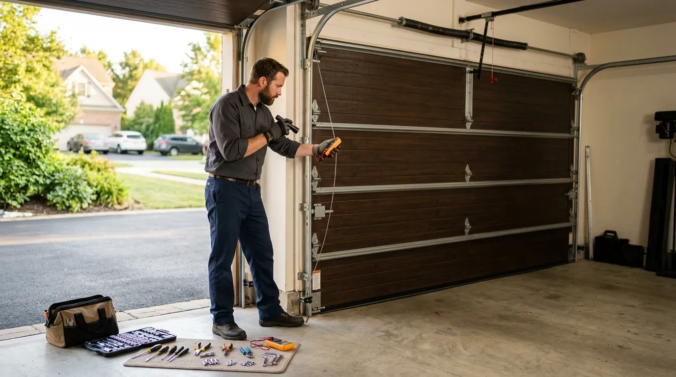 Repaired & tested - Searcy garage door service