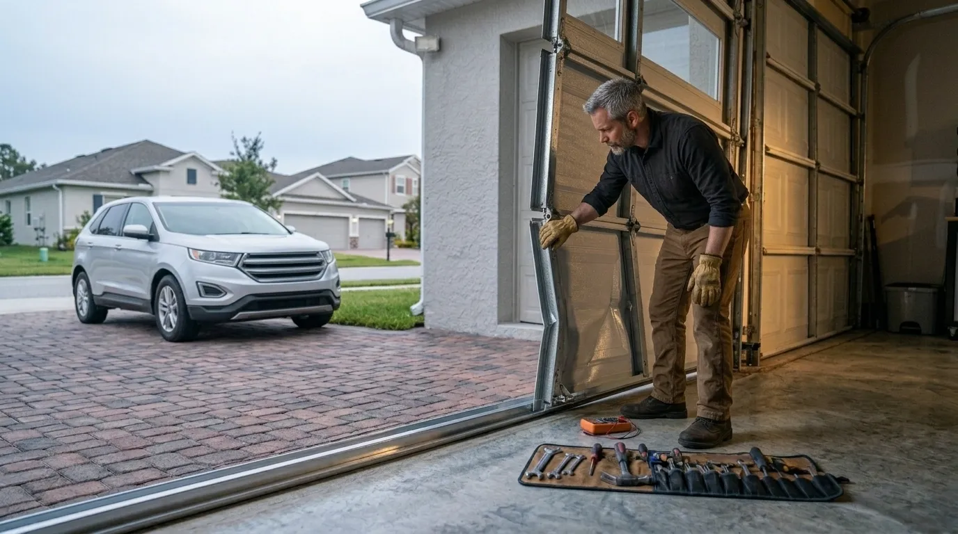 Repaired & tested - Searcy garage door service